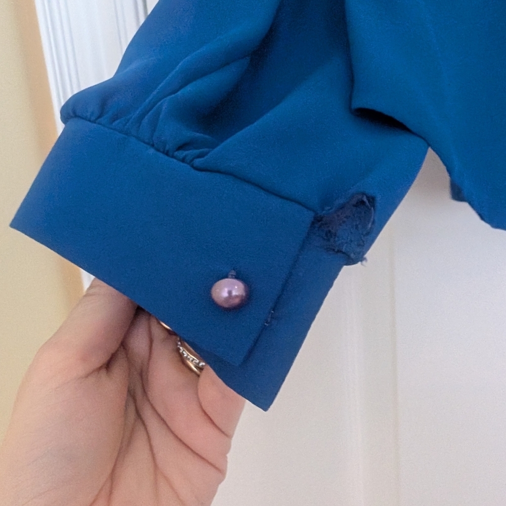 Vintage Blue Women's Top - Picture 3 of 7